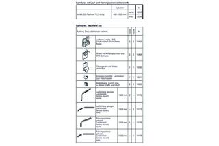 HAWA-220 Planfront 70 für 1 Türe, 400-1500mm, links