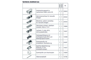 HAWA-Symmetric 80/Z Teilgarnitur zu Junior 80/Z