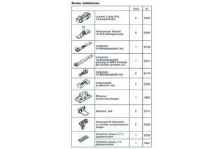 HAWA-Frontslide 100/matic-Symmetric 2+2, Teilgarnitur für 4 Schiebeläden