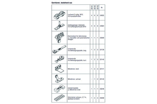 HAWA-Frontslide 100/ matic-Telescopic 4, Garnitur für 4 Schiebeläden, 650 - 1200 mm