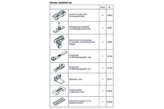 HAWA-Frontslide 140/matic-Telescopic 2, Garnitur für 2 Schiebeläden, 750 - 1200 mm
