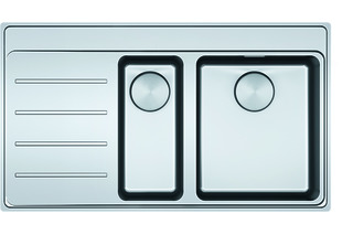 Edelstahlspüle FRANKE Mythos MYX 251-86A, Obeneinbau