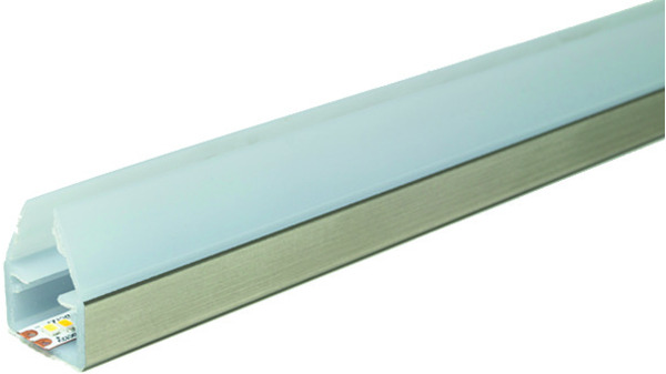 LED Anbau-Glaskantenprofile L&S Fly mit Lichtblende