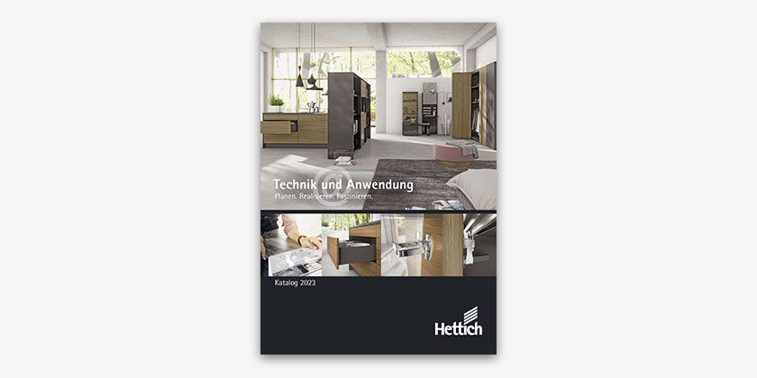 <p>Auf über 1'490 Seiten die umfassende Dokumentation moderner Möbelbeschlagsysteme von Hettich.</p>