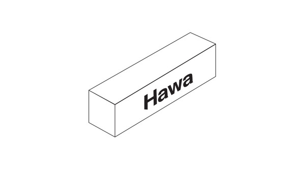 Umrüstgarnitur HAWA-Concepta 50 Scharnier mit Dämpfung