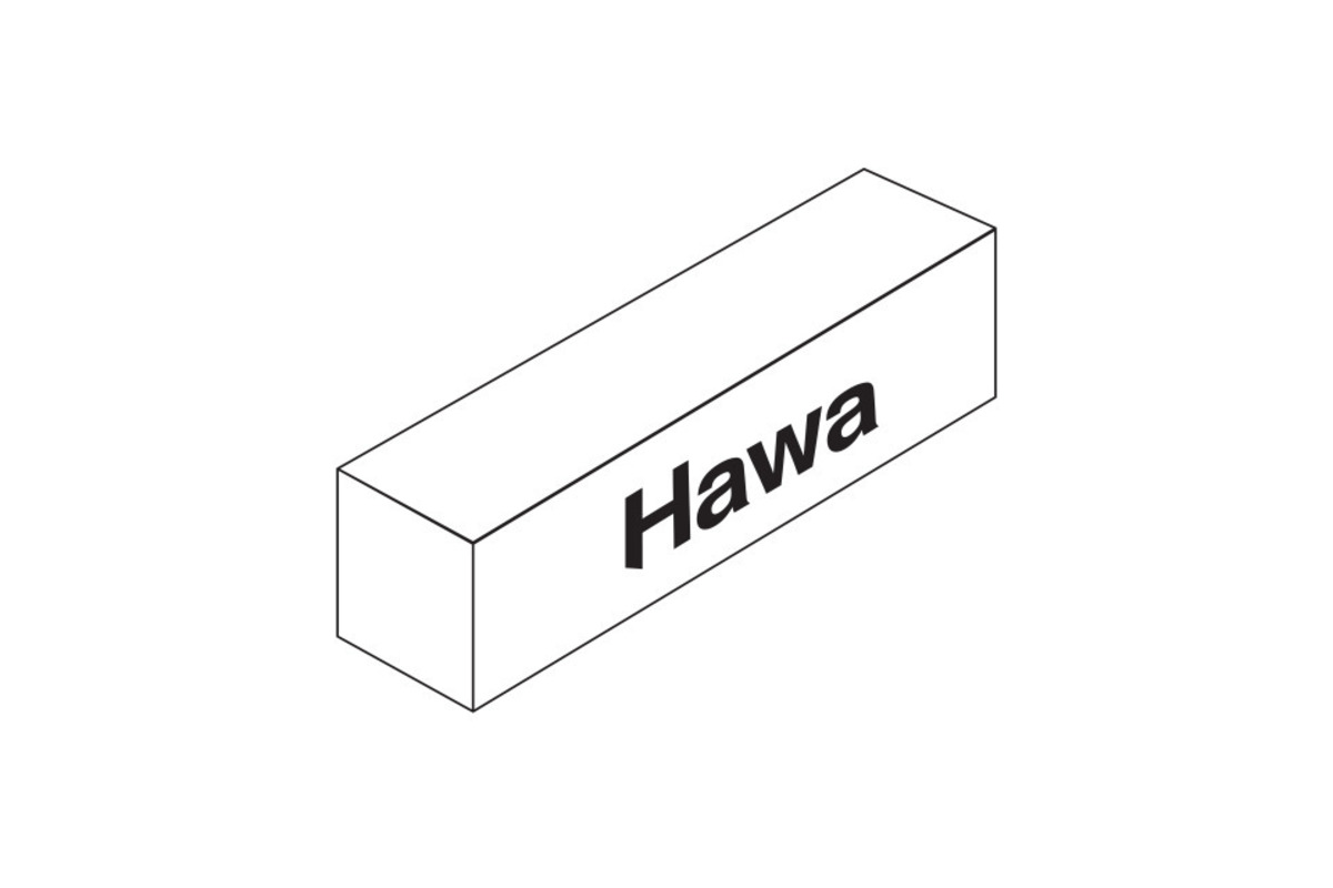 Umrüstgarnitur HAWA-Concepta 25/30 Scharnier mit Dämpfung