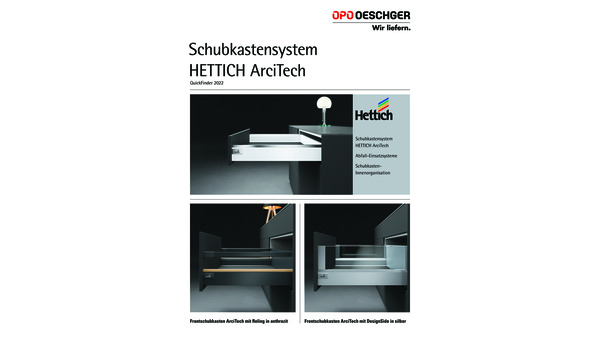 QuickFinder - Schubkastensystem HETTICH ArciTech 2022