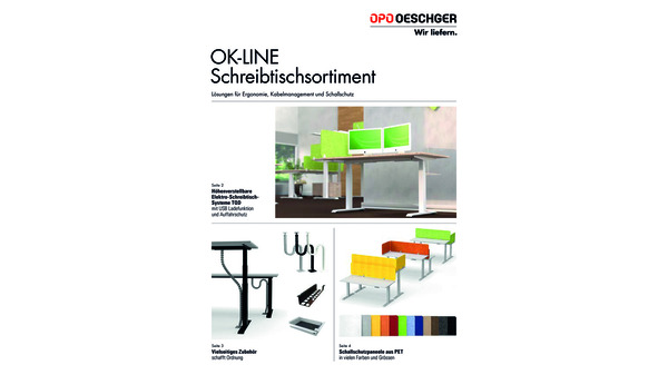 Broschüre OK-LINE Schreibtischsortiment GmbH