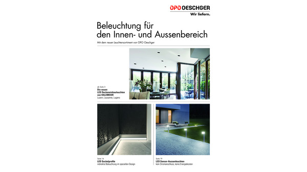 Broschüre Beleuchtung für den Innen- und Aussenbereich GmbH