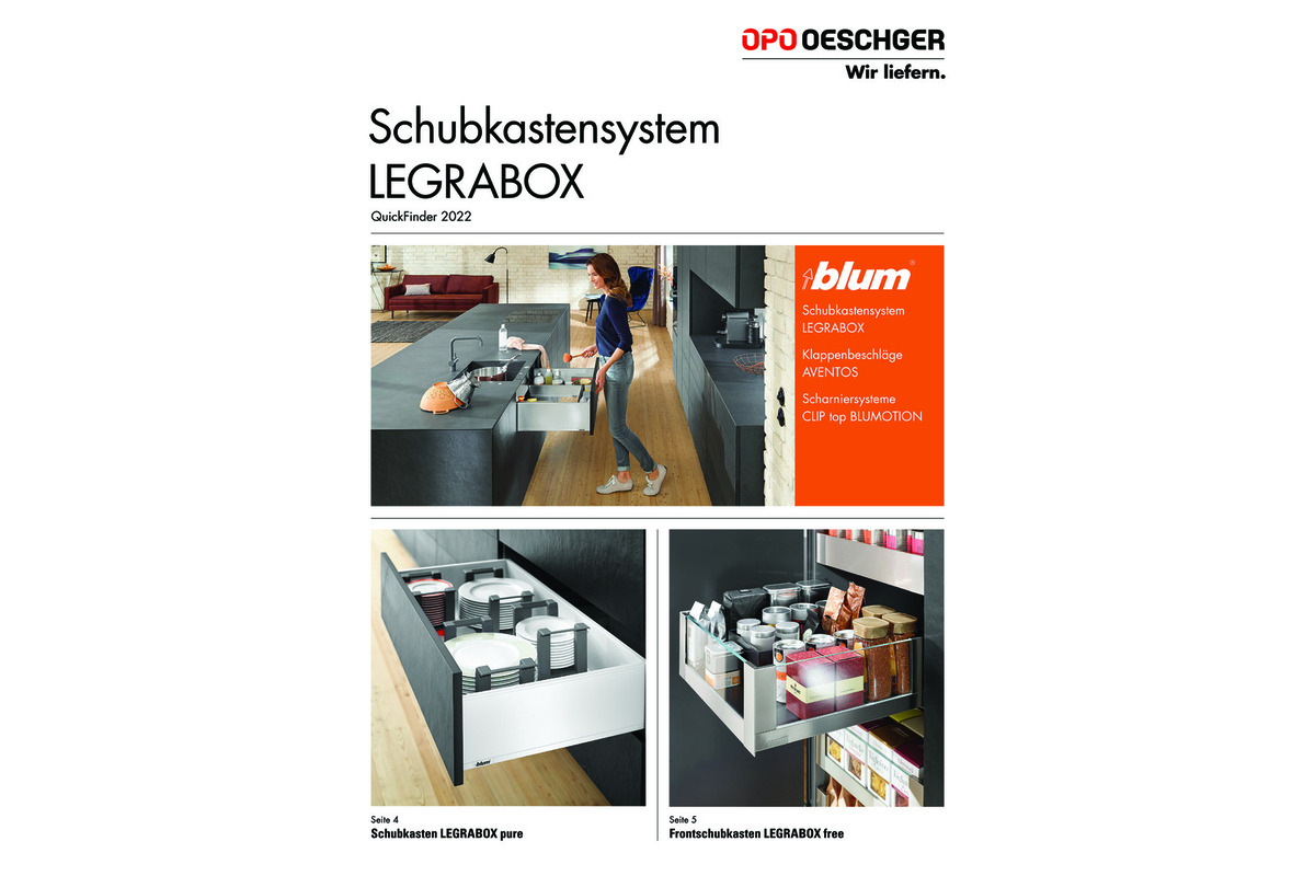 QuickFinder - Schubkastensystem BLUM Legrabox 2022