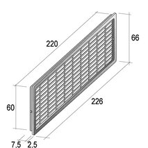 Lüftungsgitter LxB 226/66