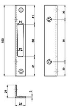 Winkelschliessblech MSL B-19351Z