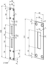 Flachschliessblech-Set EFF-EFF 819