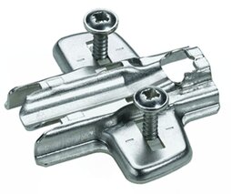 Kreuzmontageplatten HETTICH Sensys/Intermat Direkt 8099, Eck- und Mittelwandmontage