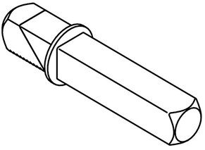 Wechselschloss-Verbindungsstifte HEWI 72.7B