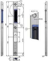 Einfrässchliessblech-Set MSL ProfiFlex BV-24421
