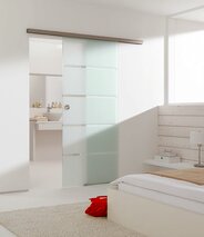 Komplett-Set Schiebetürbeschläge DORMA GLAS MUTO 150, Wandmontage