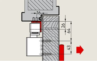 Sturzfutterwinkel zu DORMAKABA G-EMF XEA