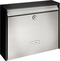 Briefkästen Oxford 6877 black&steel BURG-WÄCHTER