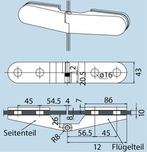 Glastürband DORMA GLAS Studio Rondo