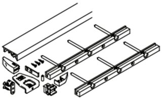 Bodenprofil-Set HAWA Folding Concepta III
