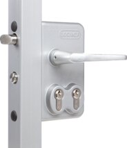 Industrieschloss LOCINOX mit 2-fach-Zylinderausschnitt für Drehtore