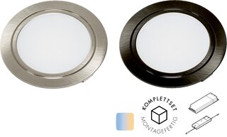 Komplettset Einbauleuchte LEDselect Spot 250 / 12 V, MultiWhite
