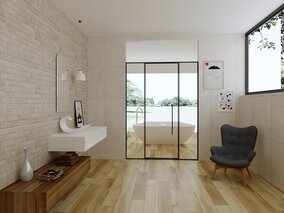 Nischendusche OPK Pivot Door Komplettset