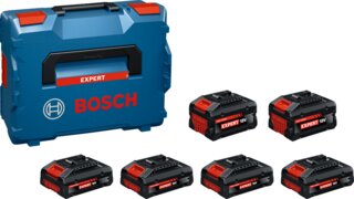 Akku-Set BOSCH EXPERT 4x EXBA18V-40 + 2x EXBA18V-80