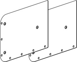 Satz Montageplatten EFFEGI BREVETTI für Unico/Unico Flap