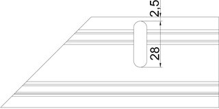Zentrierbeschläge für Aluminiumrahmentüren mit 55 mm Breite