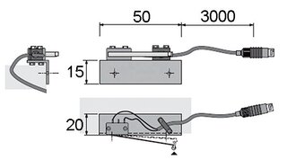 Einschalt Anschraubtürkontakt HALEMEIER SafetyBox HV
