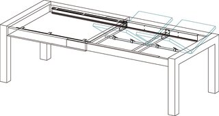 Tischausziehführung