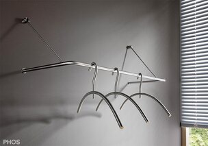 Wandgarderobe GU1 aus einem Stück PHOS