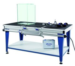 Glasklebetisch Deluxe Verifix® für die 45°/90° Verklebung