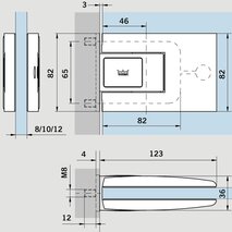 Pendeltürbänder DORMA GLAS TENSOR