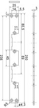 Flachschliessblech EFF-EFF 55B35