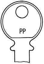 Zylinderschlüssel KABA mit zusätzlicher Bezeichnung