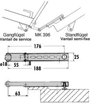 Mitnehmerklappe DORMAKABA MK 396