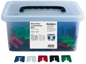 Misch-Box Justierklötze Mini mit Schlitz