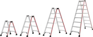 Stufenstehleiter beidseitig begehbar HYMER 4024