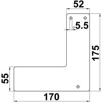 Montageplatte zu EH Exit-Controller MSL