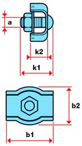 Drahtseil-Simplex-Klemmen