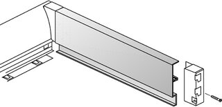 Aluminiumrückwand InnoTech, silber