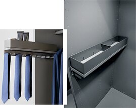 Ausziehbarer Krawattenhalter HETTICH