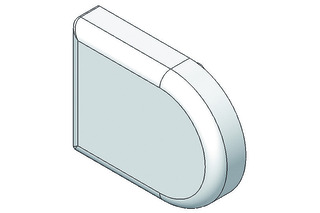 Abdeckkappe für Glastürscharnier BLUM 94 °
