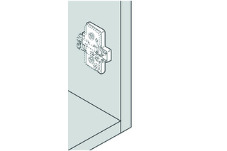 Winkelkeil für Kreuzmontageplatten BLUM -5°