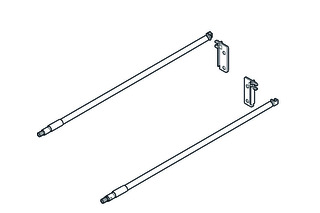 Längsreling-Set BLUM MOVENTO mit Rückwandhalter ZRE